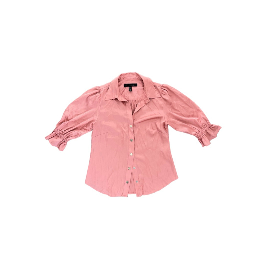 White House Black Market Pink Blouse Size XXS Petite